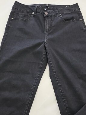 1822 Denim Black Straight Leg Women's Jeans